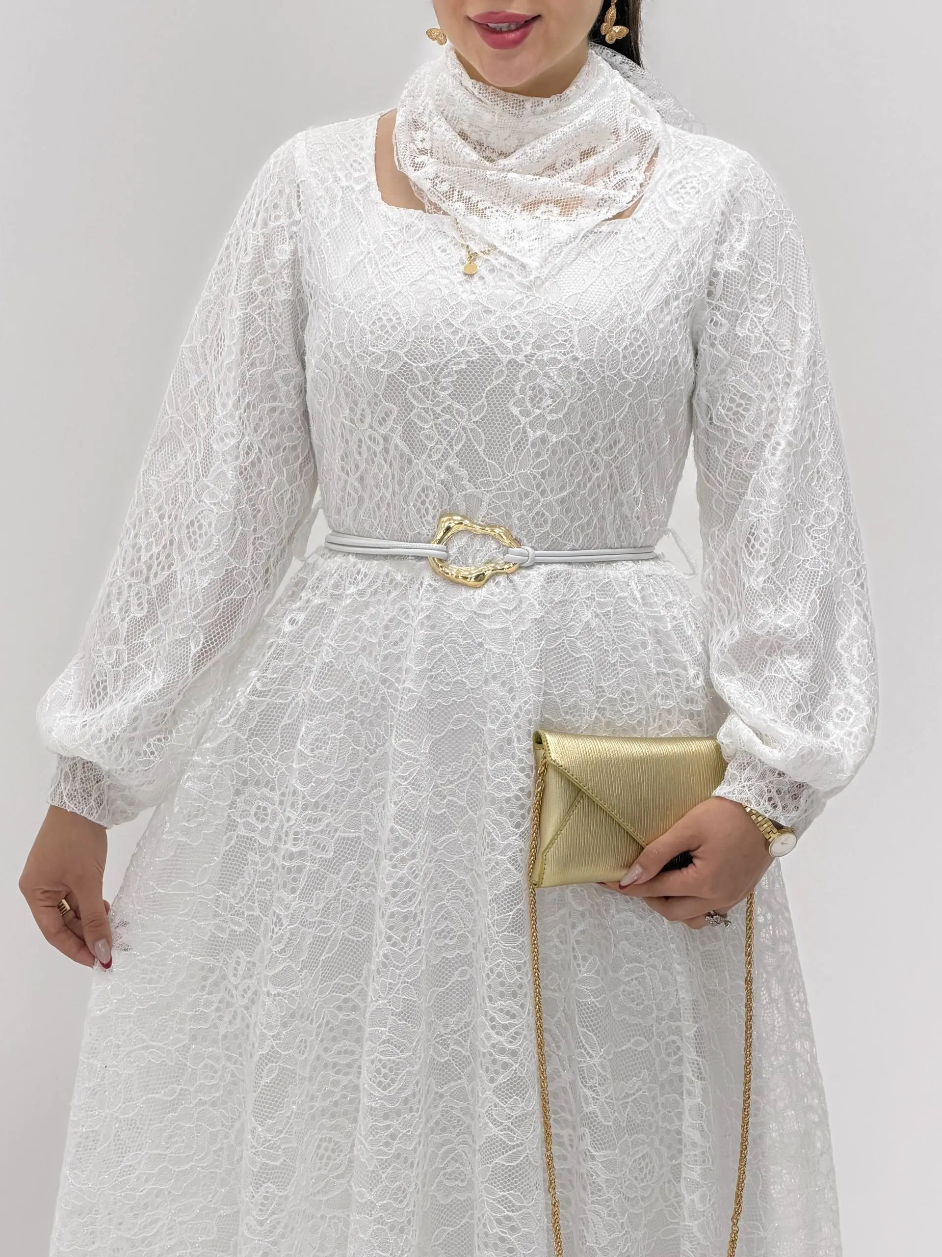 3921-پیراهن ماکسی عروس